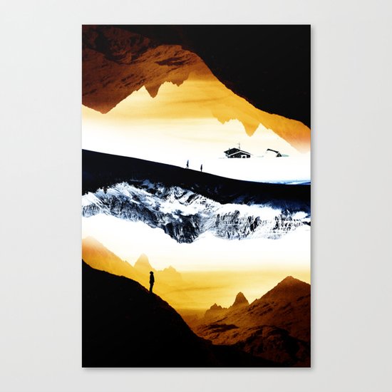Hiking for Blue Isolation Canvas Print