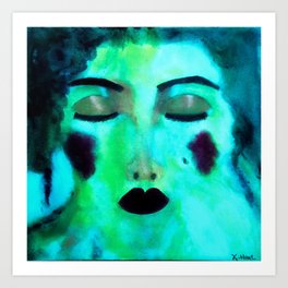 She Became One With Water Art Print