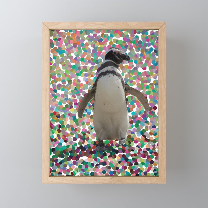 pinguino Framed Mini Art Print