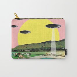 Invasion on vacation Carry-All Pouch | Sci-Fi, Paradise, 1970S, Pop Art, Vintage, Summer, Surrealism, Aliens, Pop, Kitsch 