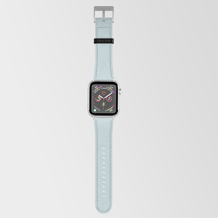 Light Aqua Gray Solid Color Pantone Pastel Blue 12-4607 TCX Shades of Blue-green Hues Apple Watch Band