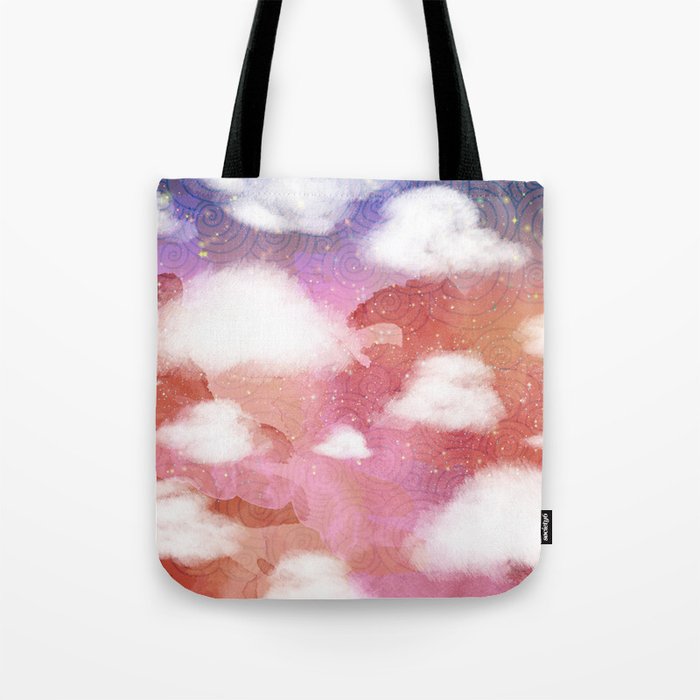 Sunset Above the Island Tote Bag