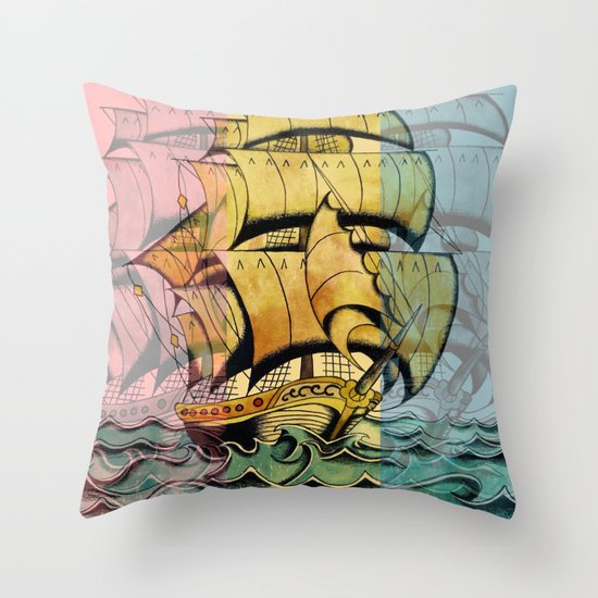 Adventure Begins Throw Pillow