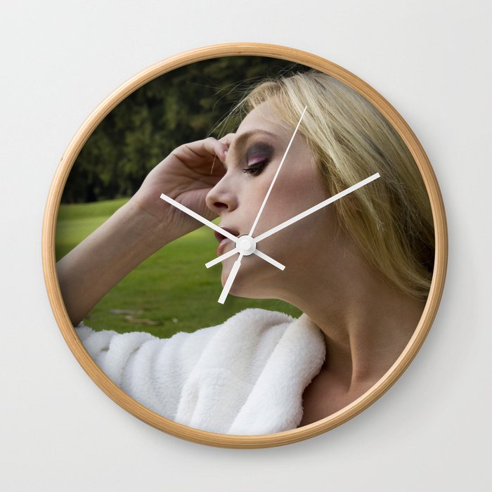 Thoughtful Beauty Wall Clock