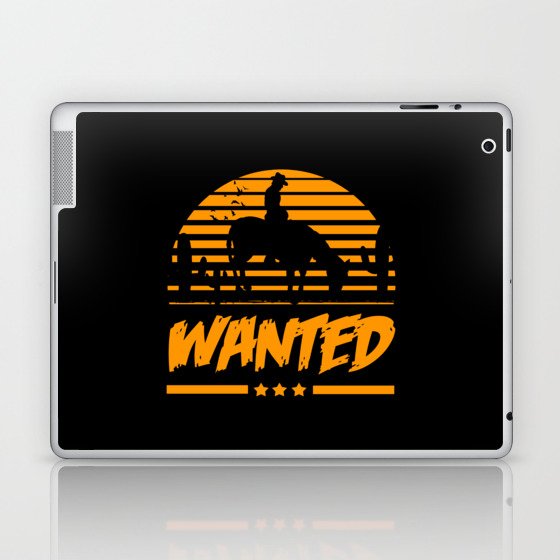 Cowboys With Horse In The Wild West Laptop & iPad Skin