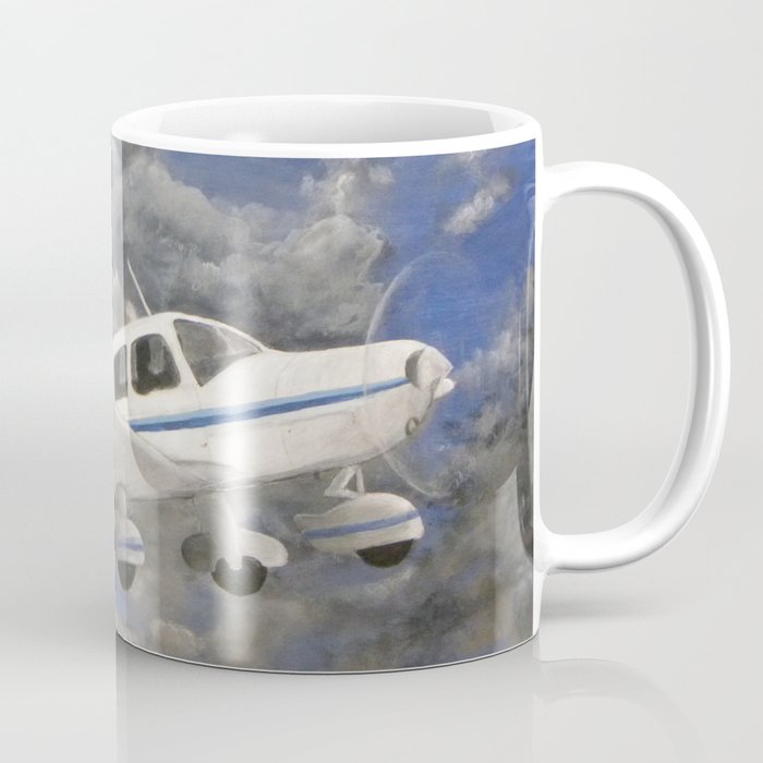 Soaring, Piper Cherokee Airplane Coffee Mug