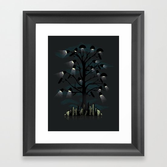 Goodnight City Framed Art Print