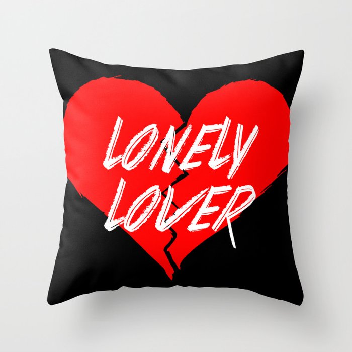 Lonely Lover Throw Pillow