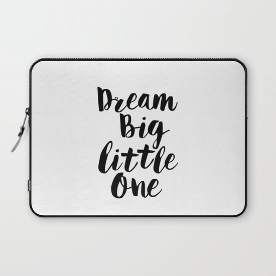 Dream Big Little One Black White Minimalist Childrens Room Nursery