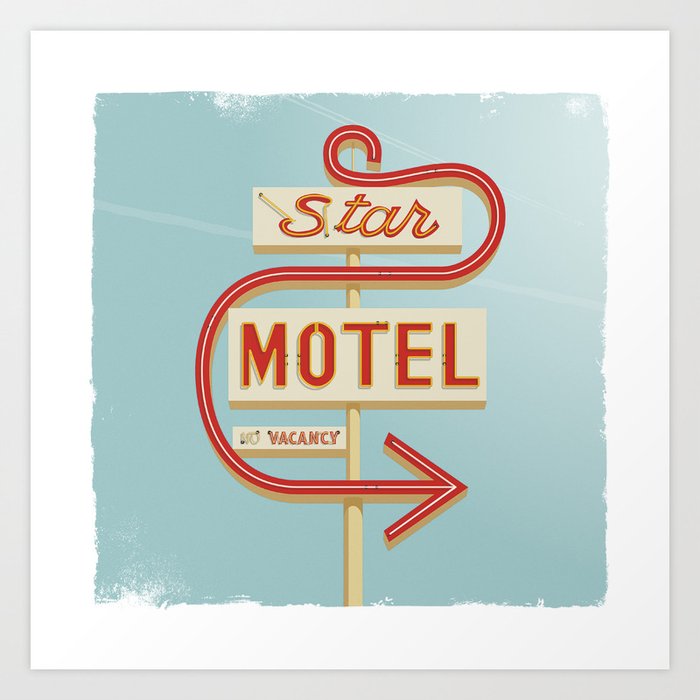 Star Motel Art Print