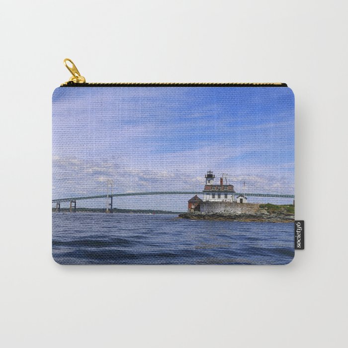 Rose Island and Newport Rode Island Bridge combo Carry-All Pouch