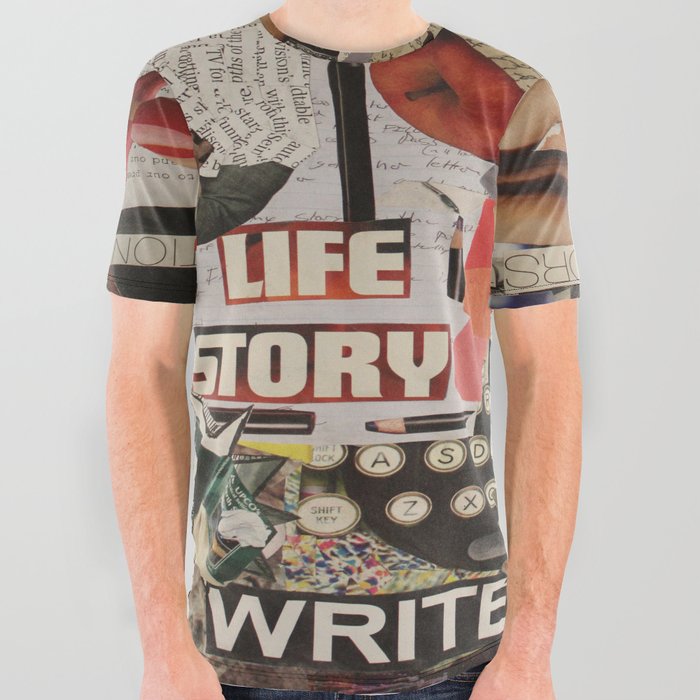The Written Scholars All Over Graphic Tee