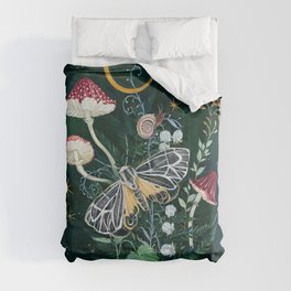 Mushroom night moth Comforter