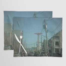 Street View of Coney Island Parachute Placemat
