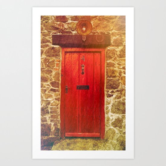 The red door Art Print