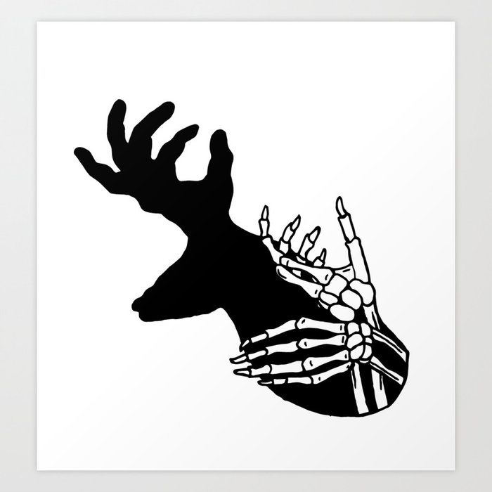 Deer Bones Art Print