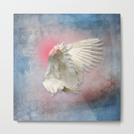 Lost Angel Wing Metal Print