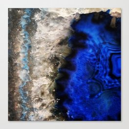 Blue Geode Canvas Print
