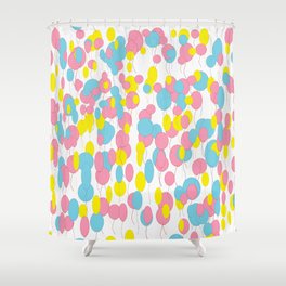 Balloon Party Shower Curtain