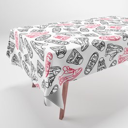 Sneakers // Pink & Black Tablecloth