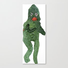 el monstro verde Canvas Print