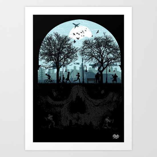 Urban Life Cycle Art Print