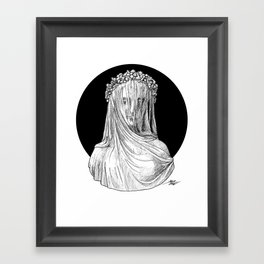 Vestigial Veiled Lady Framed Art Print