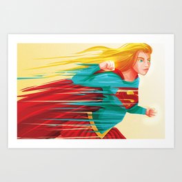 Supergirl Art Print