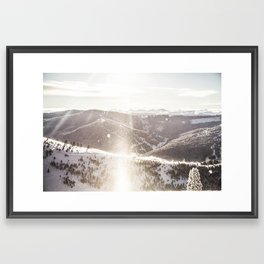 Vail Ski Resort's Iconic Back Bowls: Vail Colorado Framed Art Print