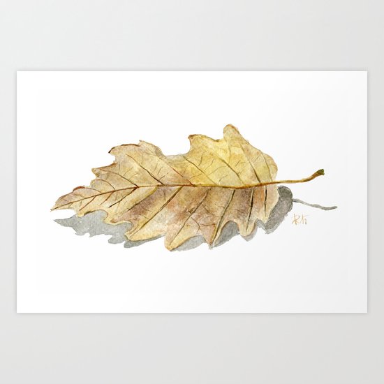 Oak leaf Art Print