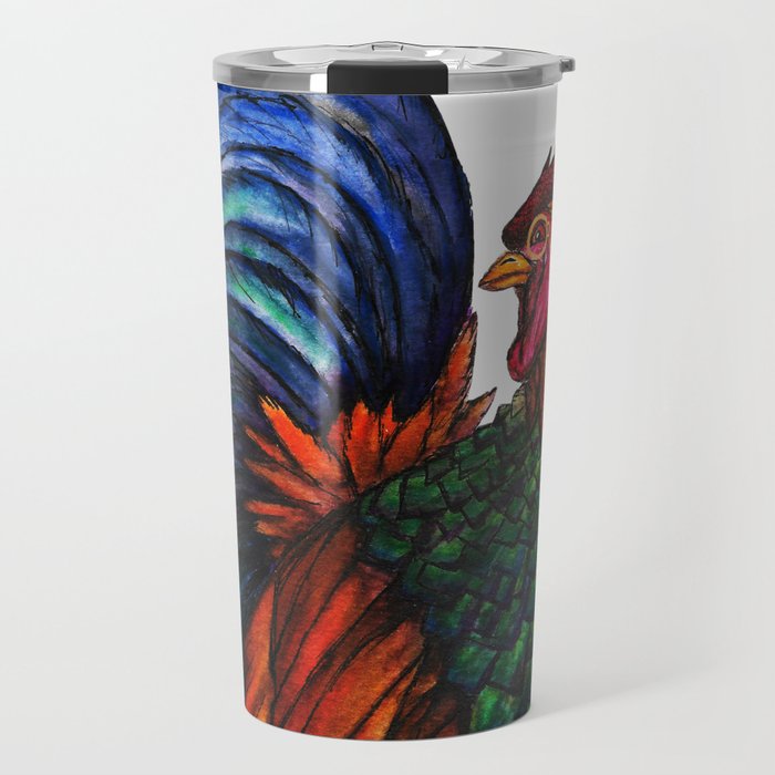 Monocled Rooster Travel Mug