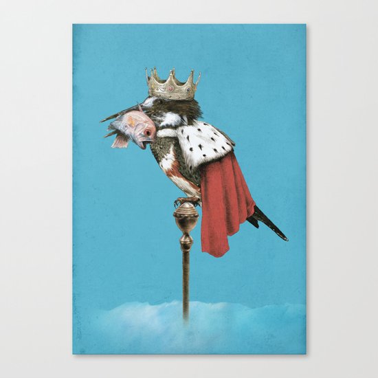 Kingfisher (Blue Option) Canvas Print
