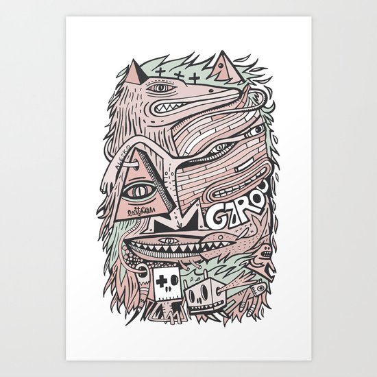 Hirsute Art Print