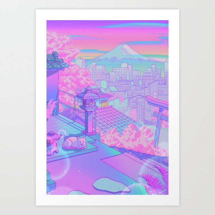 Fuji Blossom Art Print