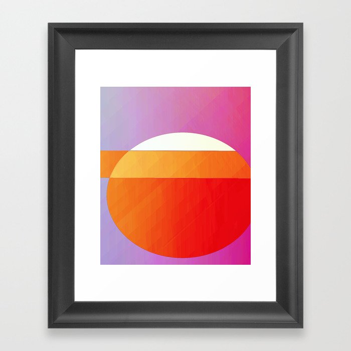 Orange Sun Framed Art Print
