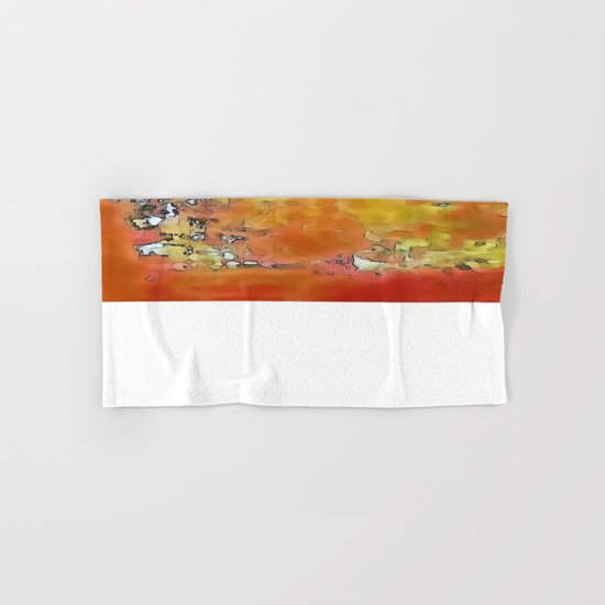 Orange Burst Hand & Bath Towel