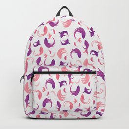 Magenta pink fishes pattern Backpack