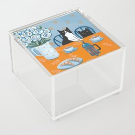 Cats and a French Press Acrylic Box