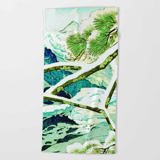 The Winter Green Beach Towel