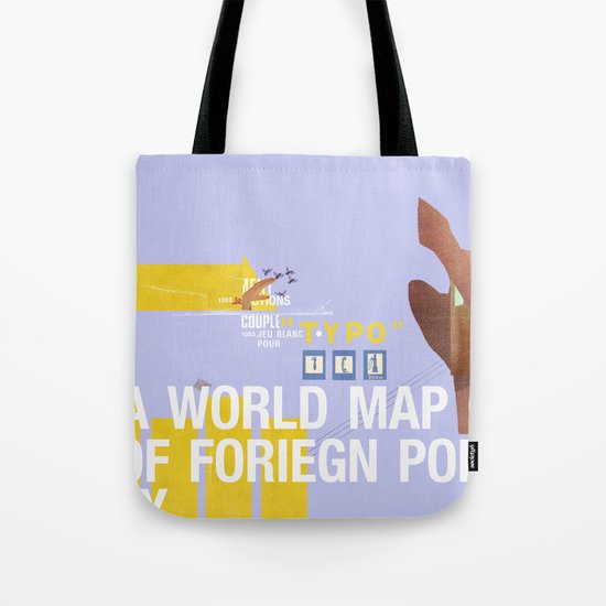 A World Map of Foreign Policy (book jacket cover) Tote Bag