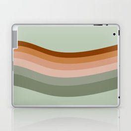 Haana -  Mint Colourful Wavy Retro Stripes Art Design Pattern Laptop Skin