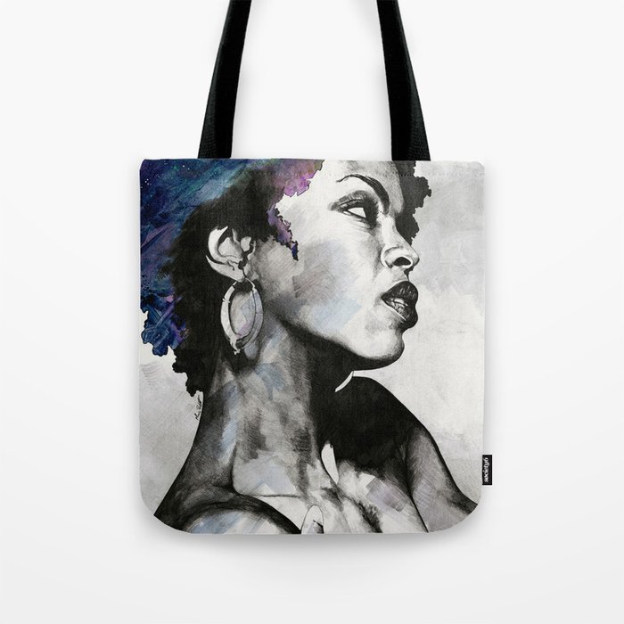 Miseducation: Lauryn Hill tribute portrait Tote Bag by Marco Paludet Art