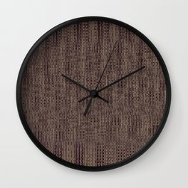 Brown Distressed Pattern Wall Clock