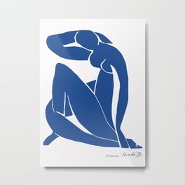 Henri Matisse - Blue Nude 1952 - Original Artwork Reproduction Metal Print | Matissedance, Matissejoyoflife, Matisseforkids, Matisseartwork, Matissedrawings, Artsy, Hmatisse, Matissehenri, Paintings, Matisseart 