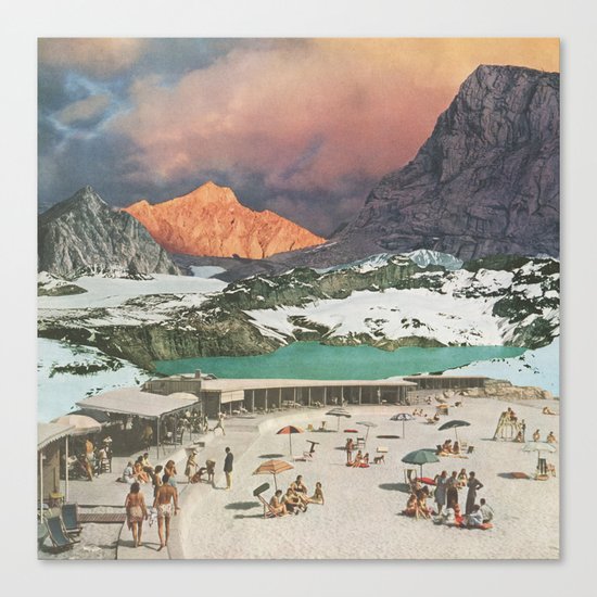 Jade Lake Resort Canvas Print
