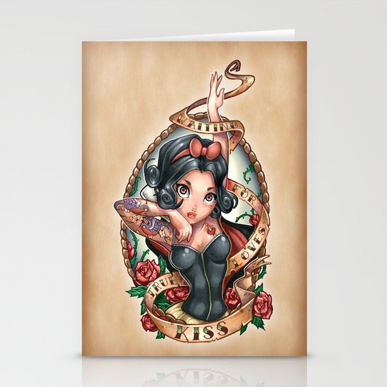 Waiting For Loves True Kiss Stationery Cards