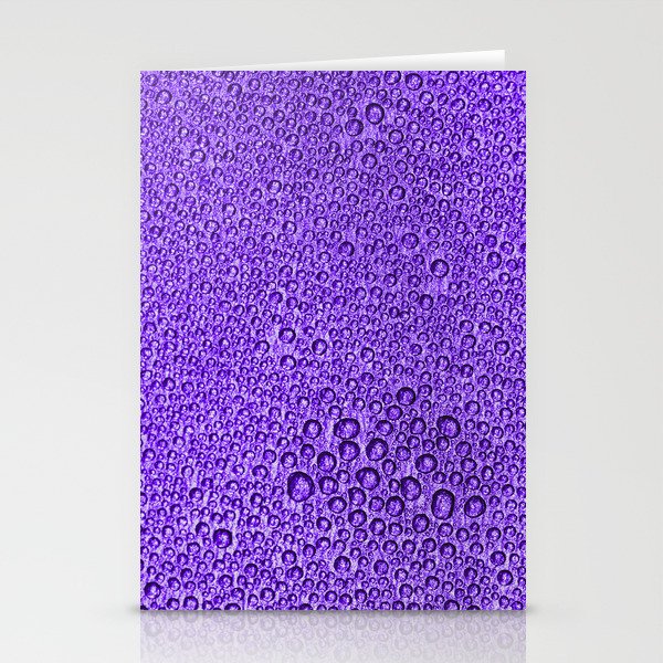 Water Condensation 05 Violet Stationery Cards