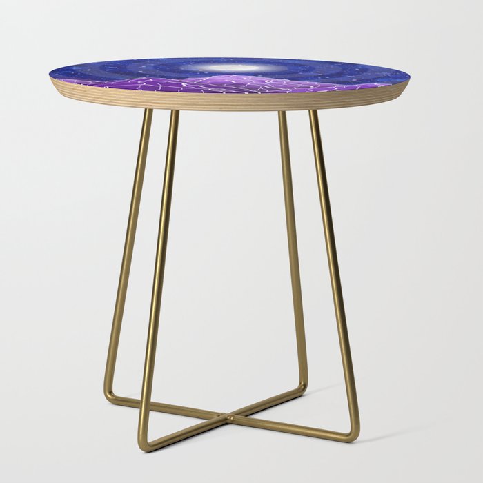Violet mountain tops Side Table