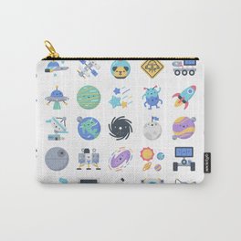 CUTE OUTER SPACE / SCIENCE / GALAXY PATTERN Carry-All Pouch