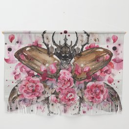 The Beetle Pink Flower Wall Hanging
